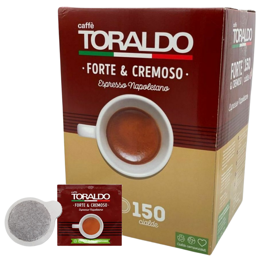 CAFFÈ TORALDO - MISCELA FORTE & CREMOSO - Box 150 CIALDE ESE44 da 7.2g