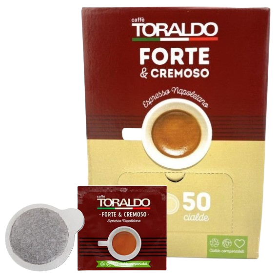 CAFFÈ TORALDO - MISCELA FORTE & CREMOSO - Box 50 CIALDE ESE44 da 7.2g
