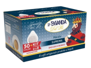 CAFFÈ LA BEVANDA DEL RÈ - MISCELA SUPREMA - Kit 50 CIALDE ESE44 da 7.2g + ACCESSORI