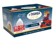 CAFFÈ LA BEVANDA DEL RÈ - MISCELA SUPREMA - Kit 50 CIALDE ESE44 da 7.5g + ACCESSORI