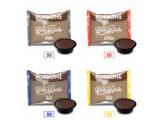 MIX 200 CAPSULE CAFFÈ BORBONE DON CARLO - 50 MISCELA NERA - 50 MISCELA ROSSA - 50 MISCELA BLU - 50 MISCELA ORO - COMPATIBILI A MODO MIO