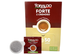 CAFFÈ TORALDO - MISCELA FORTE & CREMOSO - Box 50 CIALDE ESE44 da 7.2g