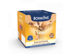 CAPPUCCINO BISCOTTO E CANNELLA CAFFÈ BORBONE BISCOTTONE - 16 CAPSULE COMPATIBILI DOLCE GUSTO da 14g