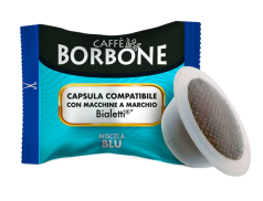 CAFFÈ BORBONE - MISCELA BLU - Box 50 CAPSULE COMPATIBILI BIALETTI da 6g