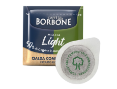 CAFFÈ BORBONE - MISCELA LIGHT (50% BLU / 50% DEK) - Box 50 CIALDE ESE44 da 7.2g