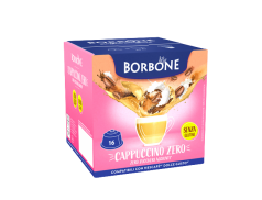 CAPPUCCINO ZERO CAFFÈ BORBONE - 16 CAPSULE COMPATIBILI DOLCE GUSTO da 12g