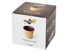 FOODRINKS CHOCUP MEDIUM 60ml - 12 SNACK BICCHIERINI IN WAFER E CIOCCOLATO FONDENTE da 200g