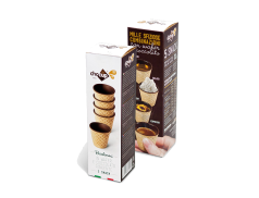 FOODRINKS CHOCUP MINI 30ml - 5 SNACK BICCHIERINI IN WAFER E CIOCCOLATO FONDENTE da 50g