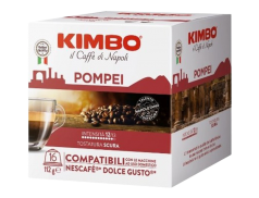 CAFFÈ KIMBO POMPEI - 16 CAPSULE COMPATIBILI DOLCE GUSTO da 7g