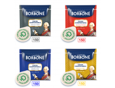 MIX 600 CIALDE CAFFÈ BORBONE - 150 MISCELA NERA - 150 MISCELA ROSSA - 150 MISCELA BLU - 150 MISCELA ORO