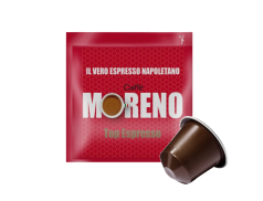 CAFFÈ MORENO NEX - TOP ESPRESSO - Box 100 CAPSULE COMPATIBILI NESPRESSO da 7g