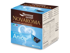 NOVAROMA ZUCCHERO AROMATIZZATO - 80 BUSTINE da 5g AL GUSTO DI ANICE