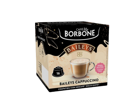 BAILEYS CAPPUCCINO CAFFÈ BORBONE - 16 CAPSULE COMPATIBILI DOLCE GUSTO da 14g