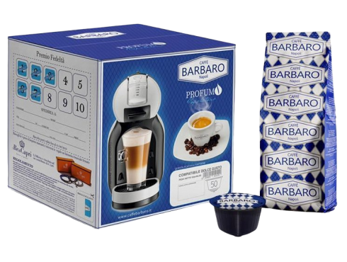 CAFFÈ BARBARO - CREMOSO NAPOLI - Box 50 CAPSULE COMPATIBILI DOLCE GUSTO da 7g
