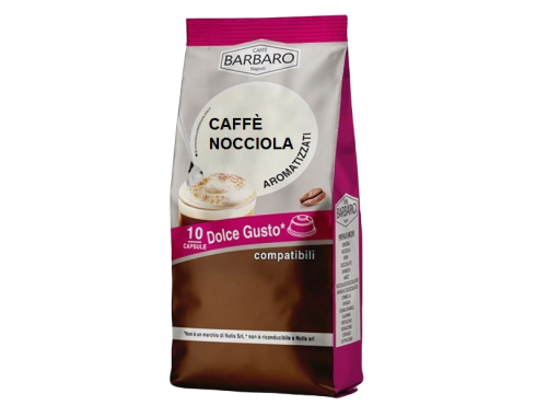 CAFFÈ NOCCIOLA BARBARO - 10 CAPSULE COMPATIBILI DOLCE GUSTO da 7g