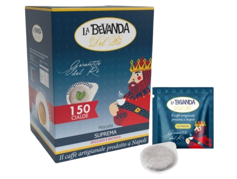 CAFFÈ LA BEVANDA DEL RÈ - MISCELA SUPREMA - Box 150 CIALDE ESE44 da 7.5g