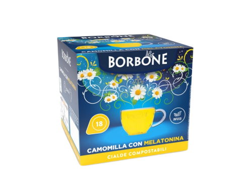 CAMOMILLA CON MELATONINA CAFFÈ BORBONE - Box 18 CIALDE ESE44 da 1.5g