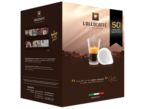 LOLLO CAFFÈ - MISCELA NERA - Box 50 CIALDE ESE44 da 7.5g