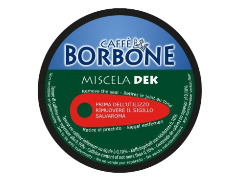 CAFFÈ BORBONE - MISCELA VERDE / DEK - Box 90 CAPSULE COMPATIBILI DOLCE GUSTO da 7g