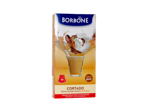 ESPRESSO MACCHIATO CAFFÈ BORBONE CORTADO - 10 CAPSULE COMPATIBILI NESPRESSO da 4g