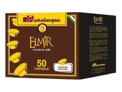 CAFFÈ PASSALACQUA ELMIR - GUSTO PIENO - Box 50 CAPSULE COMPATIBILI A MODO MIO da 5.5g