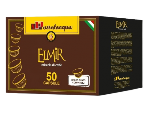 CAFFÈ PASSALACQUA ELMIR - GUSTO PIENO - Box 50 CAPSULE COMPATIBILI DOLCE GUSTO da 5.5g