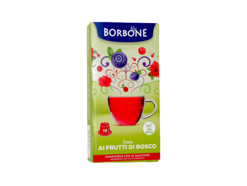 TISANA AI FRUTTI DI BOSCO CAFFÈ BORBONE - 10 CAPSULE COMPATIBILI NESPRESSO da 3g