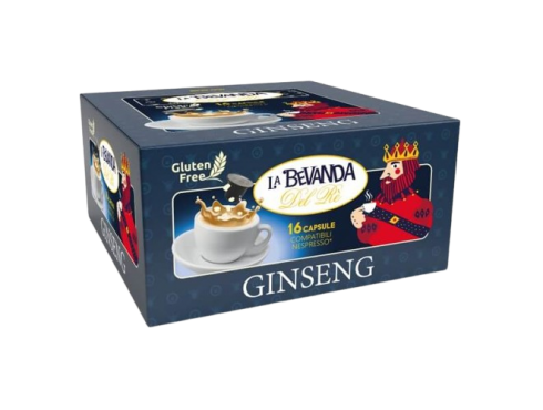 GINSENG LA BEVANDA DEL RÈ - Box 16 CAPSULE COMPATIBILI NESPRESSO da 7g