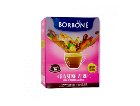 GINSENG ZERO CAFFÈ BORBONE - 16 CAPSULE COMPATIBILI A MODO MIO da 5g