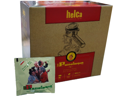CAFFÈ PASSALACQUA HELCA - GUSTO FORTE - Box 50 CIALDE ESE44 da 7.3g