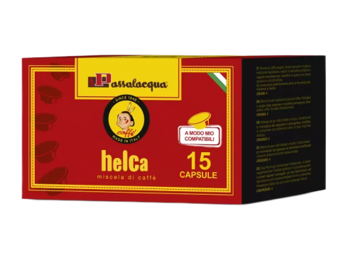 CAFFÈ PASSALACQUA HELCA - GUSTO FORTE - Box 15 CAPSULE COMPATIBILI A MODO MIO da 5.5g