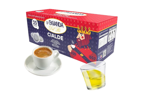 CAFFÈ LIQUORE DI BENEVENTO LA BEVANDA DEL RÈ - Box 25 CIALDE ESE44 da 7.5g