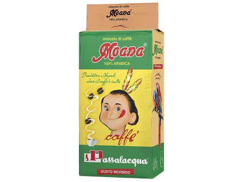 CAFFÈ PASSALACQUA MOANA - GUSTO MORBIDO - 100% ARABICA - PACCHETTO 250g MACINATO