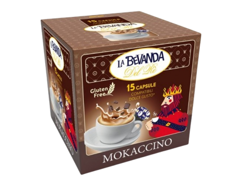 MOKACCINO LA BEVANDA DEL RÈ - Box 15 CAPSULE COMPATIBILI DOLCE GUSTO da 12g