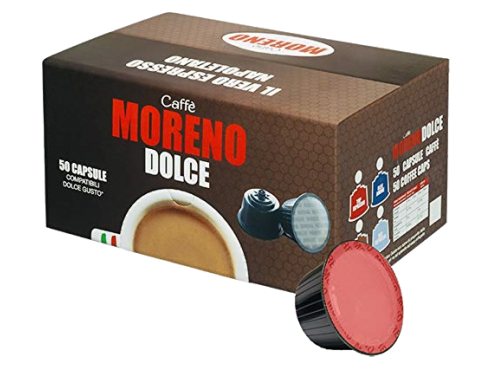 CAFFÈ MORENO - AROMA ESPRESSO - Box 50 CAPSULE COMPATIBILI DOLCE GUSTO da 7g