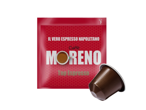 CAFFÈ MORENO - AROMA TOP - Box 100 CAPSULE COMPATIBILI NESPRESSO da 5.2g