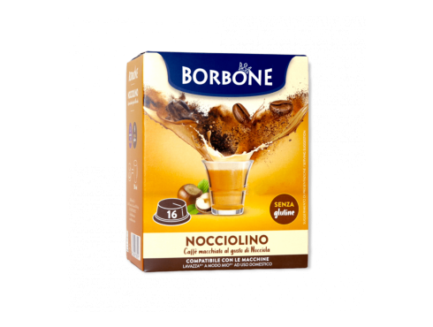 CAFFÈ ALLA NOCCIOLA CAFFÈ BORBONE NOCCIOLINO - 16 CAPSULE COMPATIBILI A MODO MIO da 8g