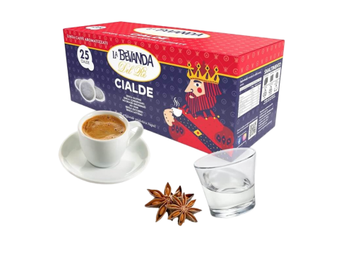 CAFFÈ ALLA SAMBUCA LA BEVANDA DEL RÈ - Box 25 CIALDE ESE44 da 7.5g