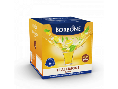 TÈ AL LIMONE CAFFÈ BORBONE - 16 CAPSULE COMPATIBILI DOLCE GUSTO da 12g