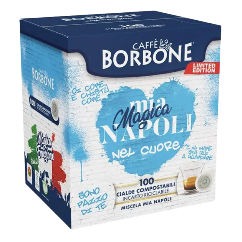 CAFFÈ BORBONE - MIA MAGICA NAPOLI - Box 100 CIALDE ESE44 da 7.2g - LIMITED  EDITION