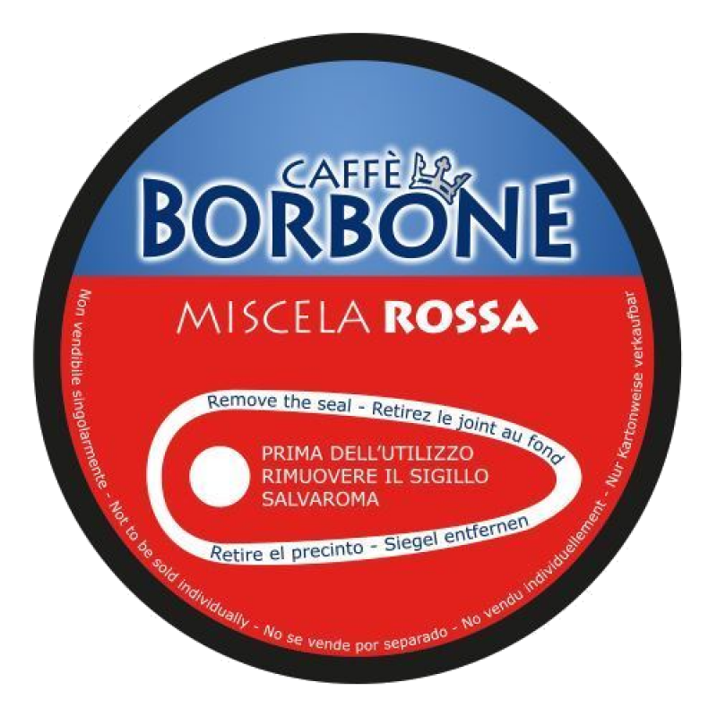 CAFFÈ BORBONE DOLCE RE - MISCELA ROSSA - Box 90 CAPSULE COMPATIBILI DOLCE  GUSTO da 7g