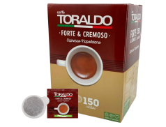 CAFFÈ TORALDO - MISCELA FORTE & CREMOSO - Box 150 PODS ESE44 7.2g