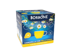 CAMOMILE WITH MELATONIN CAFFÈ BORBONE - Box 18 PODS ESE44 1.5g