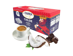 COCONUT & CHOCOLATE COFFEE LA BEVANDA DEL RÈ - Box 25 PODS ESE44 7.5g