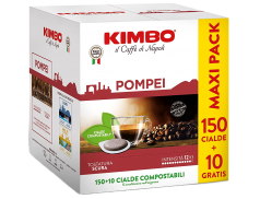COFFEE KIMBO POMPEI - Box 150 PODS ESE44 7.3g + 10 PODS FOR FREE
