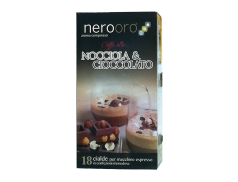 COFFEE HAZELNUT & CHOCOLATE NEROORO NOCCHOKKINO - Box 18 PODS ESE44