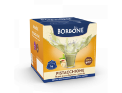 WHITE CHOCOLATE AND PISTACHIO CAFFÈ BORBONE PISTACCHIONE - 16 DOLCE GUSTO COMPATIBLE CAPSULES 18g