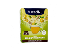 GINGER AND LEMON HERBAL TEA CAFFÈ BORBONE - 16 A MODO MIO COMPATIBLE CAPSULES 3g