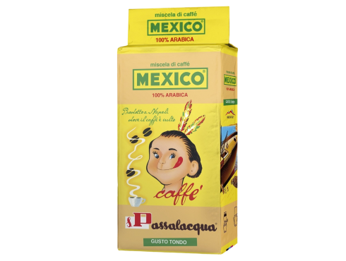 COFFEE PASSALACQUA MEXICO - GUSTO TONDO - 100% ARABICA - PACKET 250g GROUND