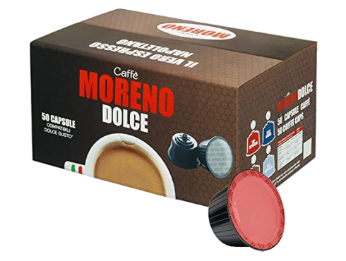 CAFFÈ MORENO - AROMA ESPRESSO - Box 50 DOLCE GUSTO COMPATIBLE CAPSULES 7g